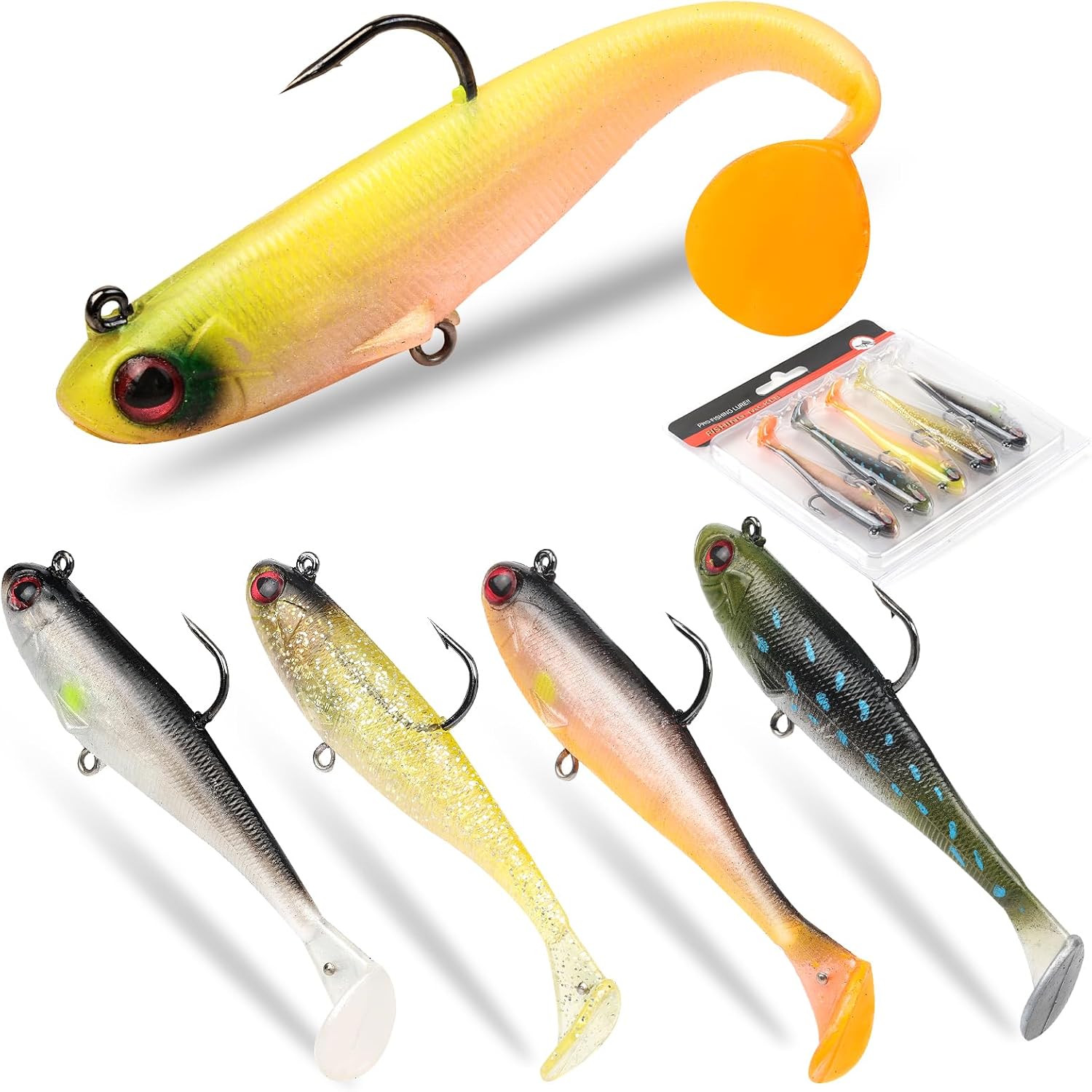 plastic fishing lures
